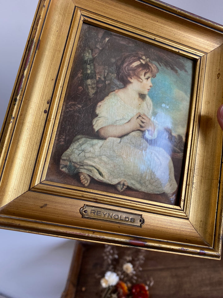 L'âge de l'innocence plaque HELCA martelé à la main par Reynolds
