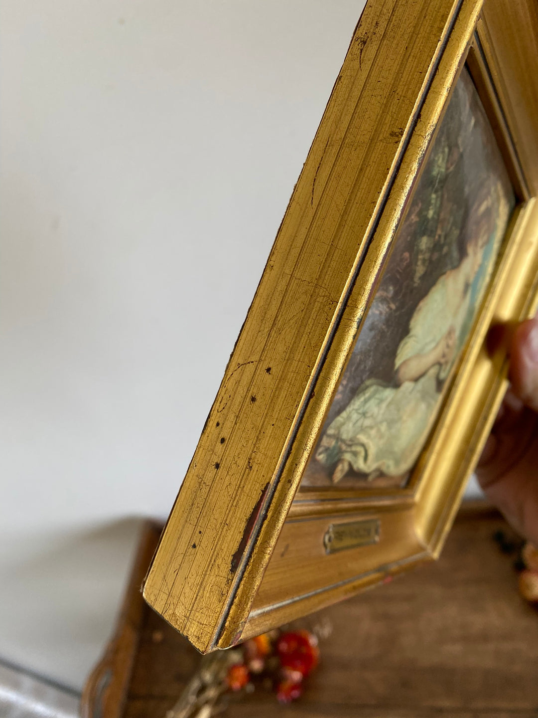 L'âge de l'innocence plaque HELCA martelé à la main par Reynolds