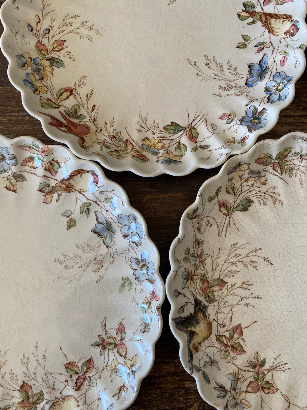 Assiettes à dessert William Alsager Adderley & Co