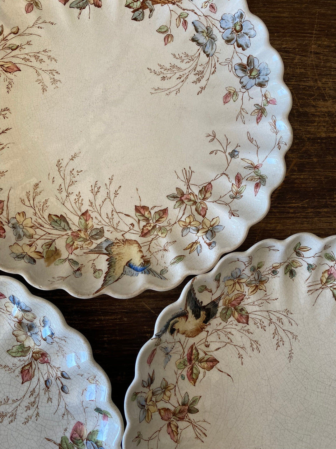 Assiettes à dessert William Alsager Adderley & Co
