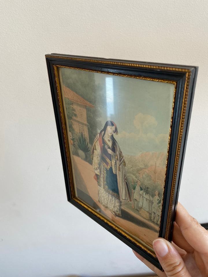 Gravures encadrées costumes d'époque