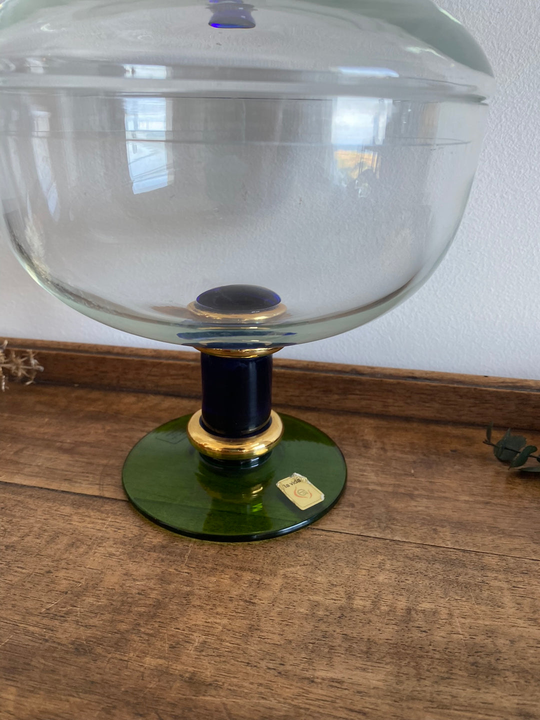 Bonbonnière La Vida en verre avec couvercle