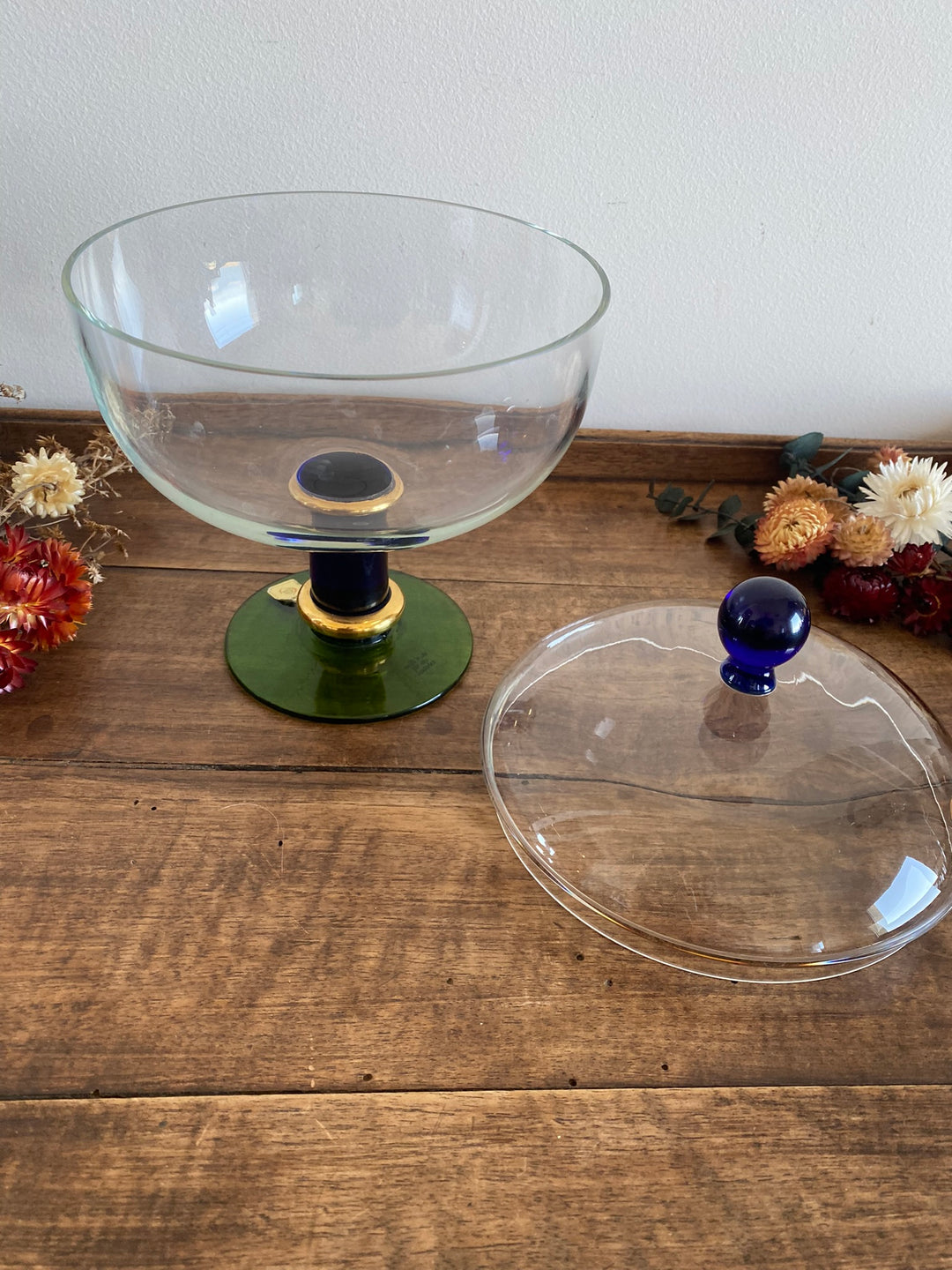 Bonbonnière La Vida en verre avec couvercle