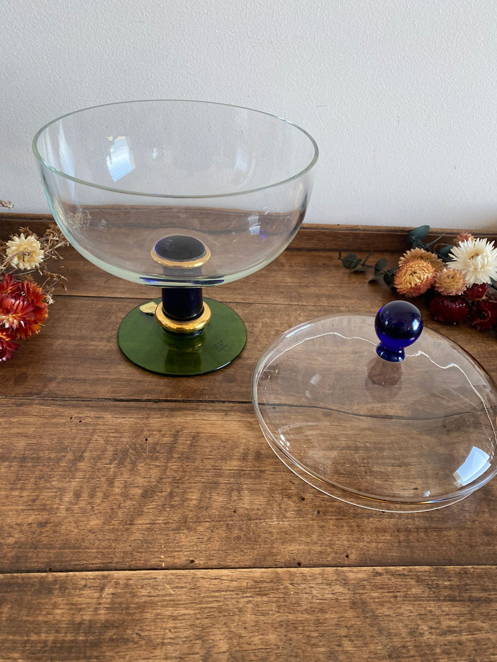 Bonbonnière La Vida en verre avec couvercle