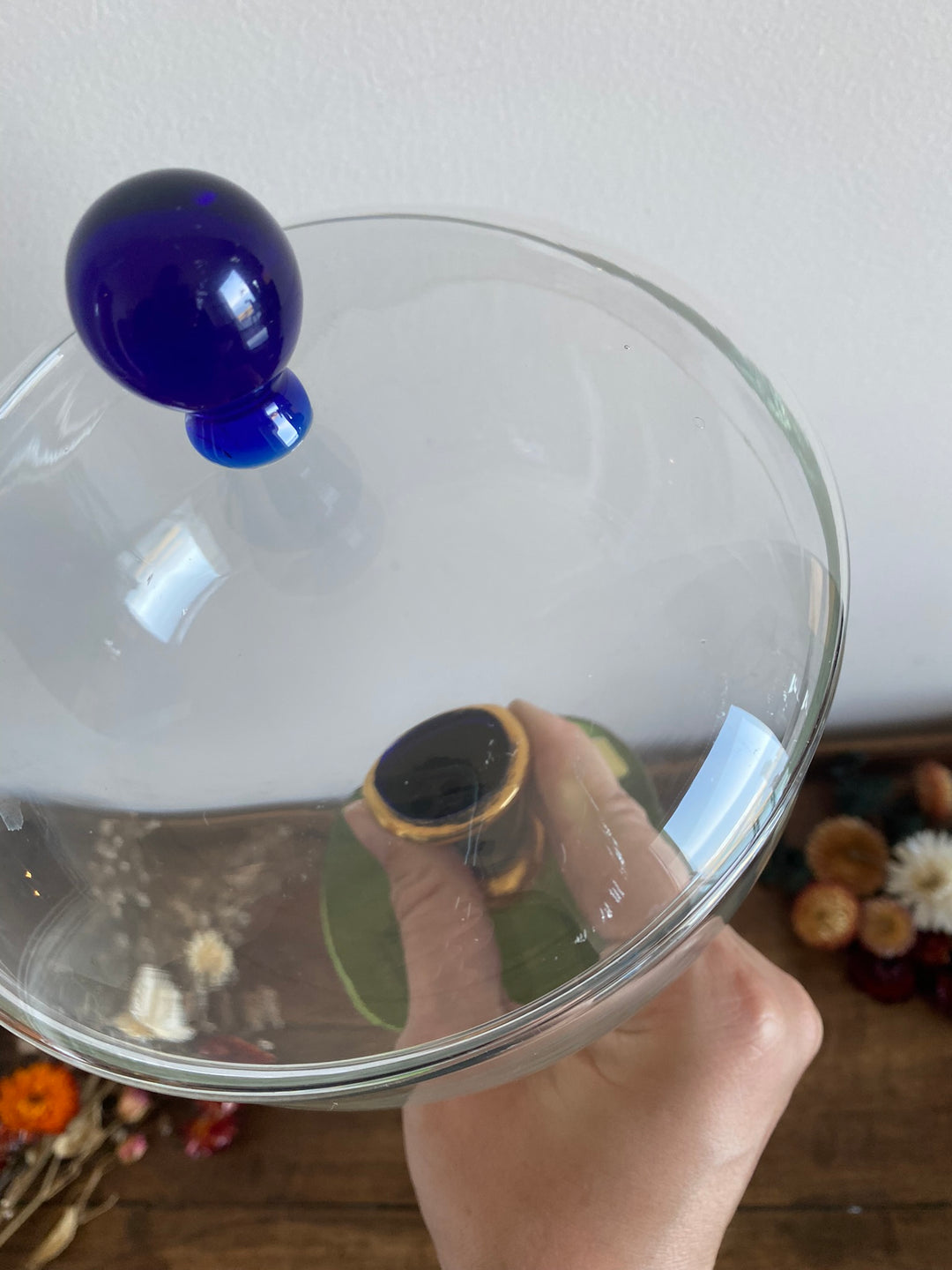 Bonbonnière La Vida en verre avec couvercle