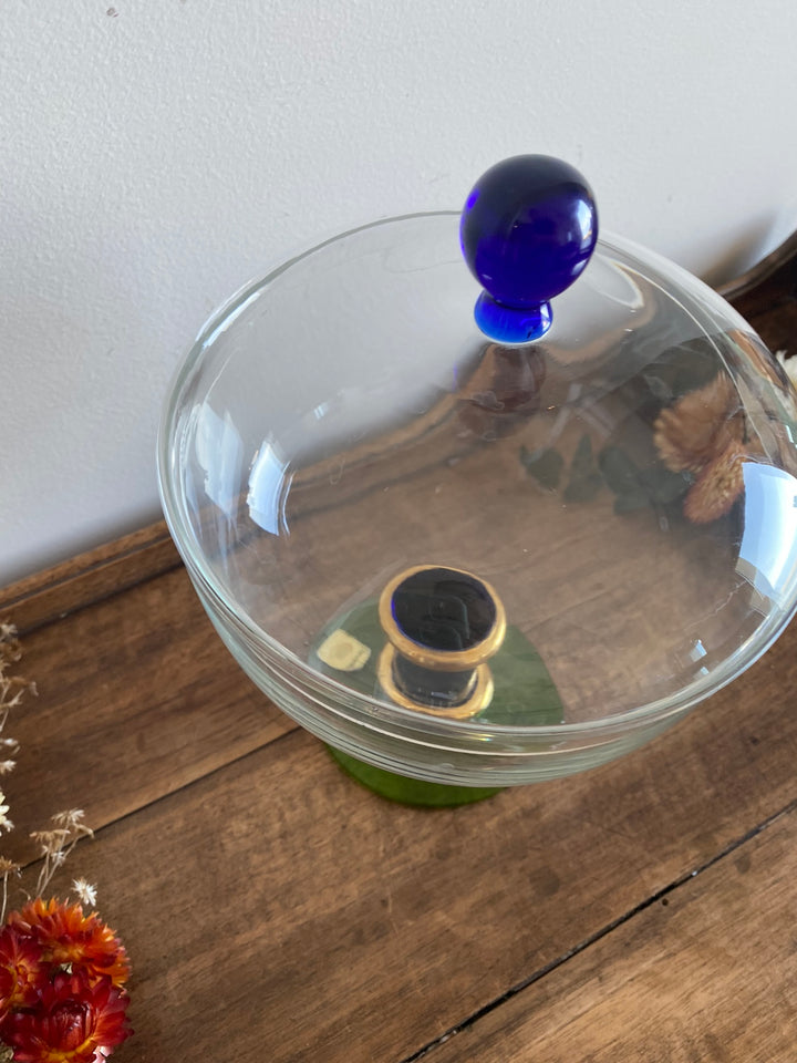 Bonbonnière La Vida en verre avec couvercle