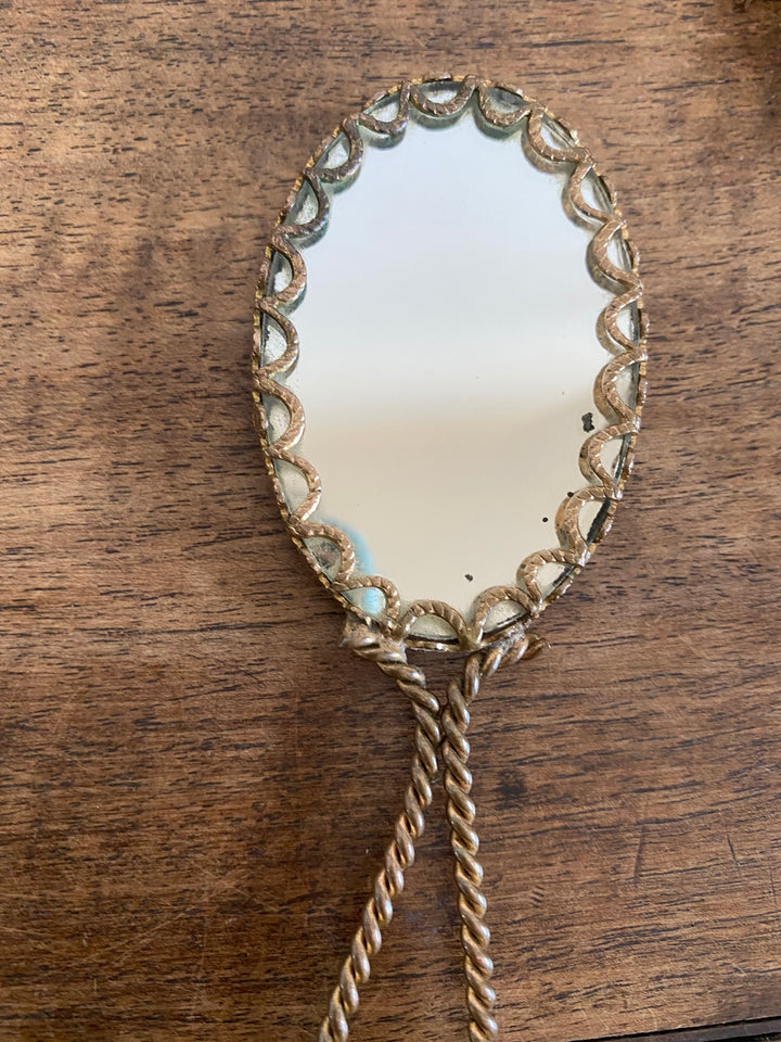 Miroir à main en porcelaine de Limoges taille XS