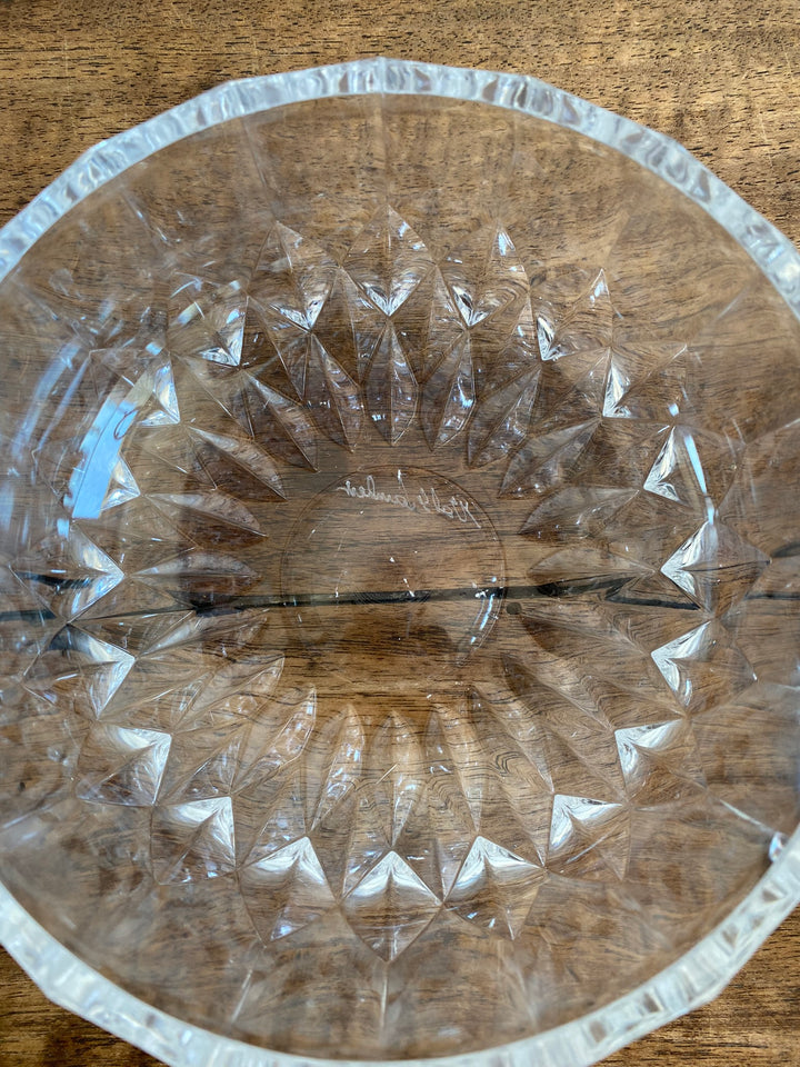 Bonbonnière en cristal signée