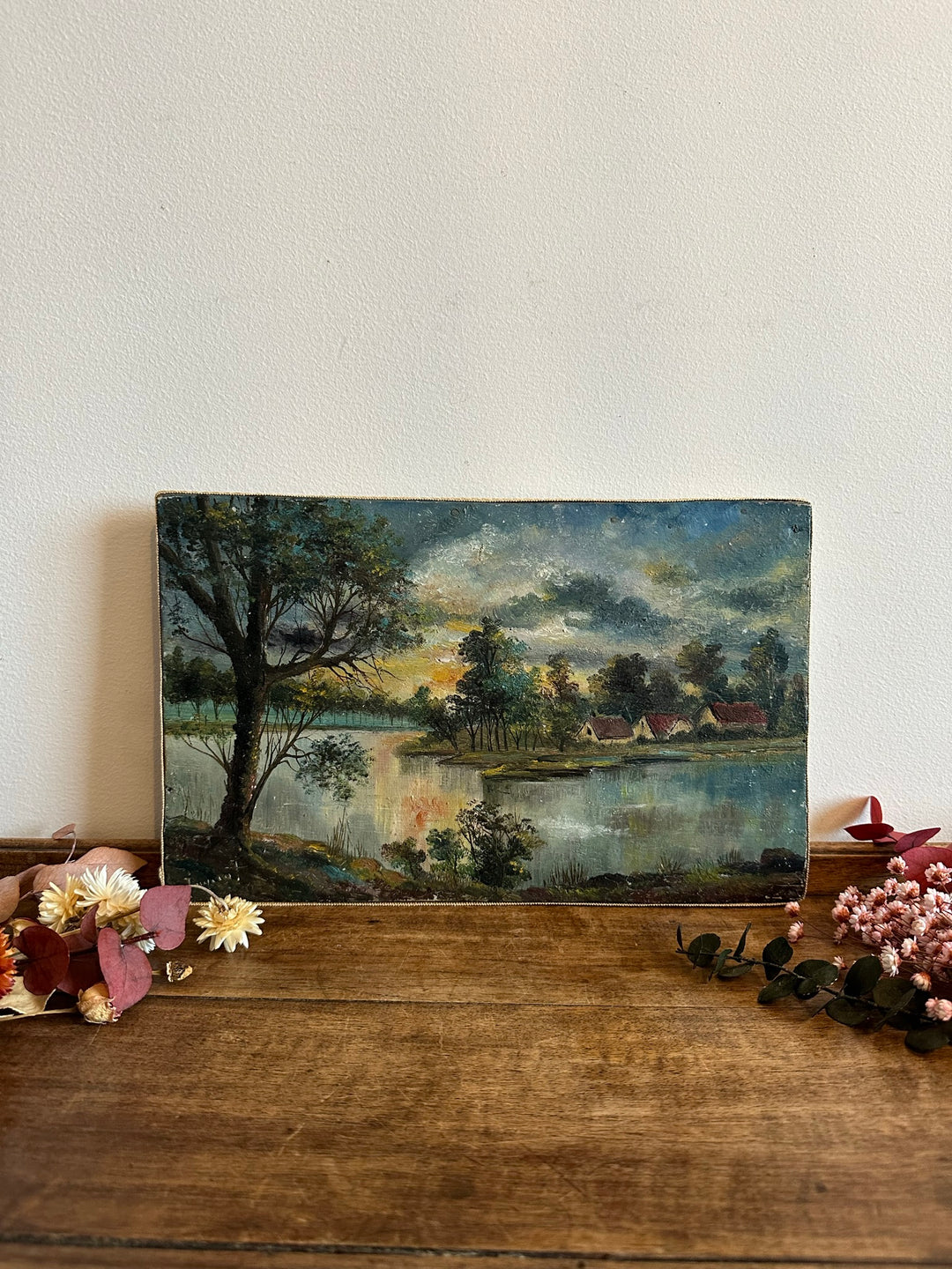 Peintures paysages de campagne fin 19ème