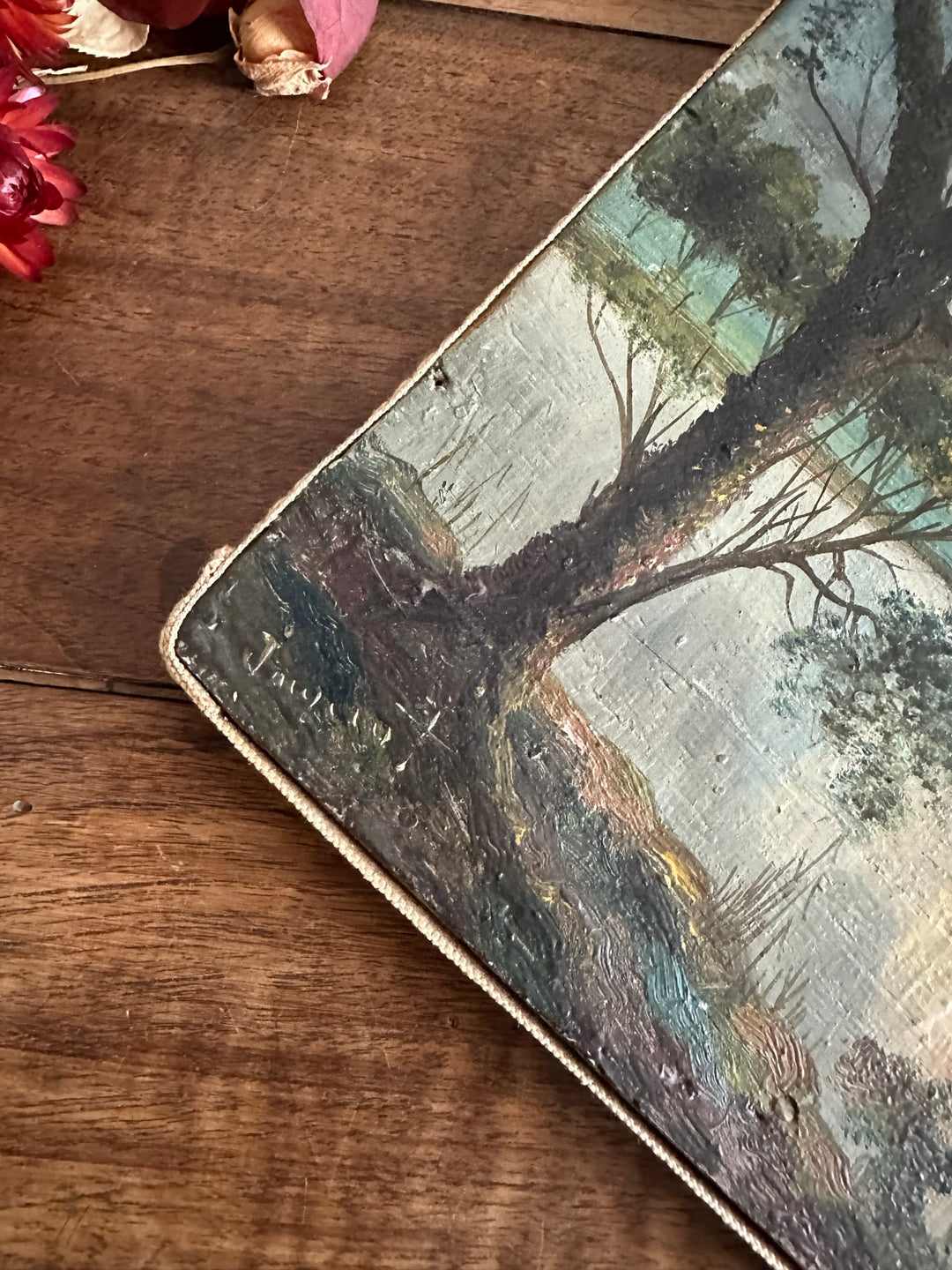 Peintures paysages de campagne fin 19ème