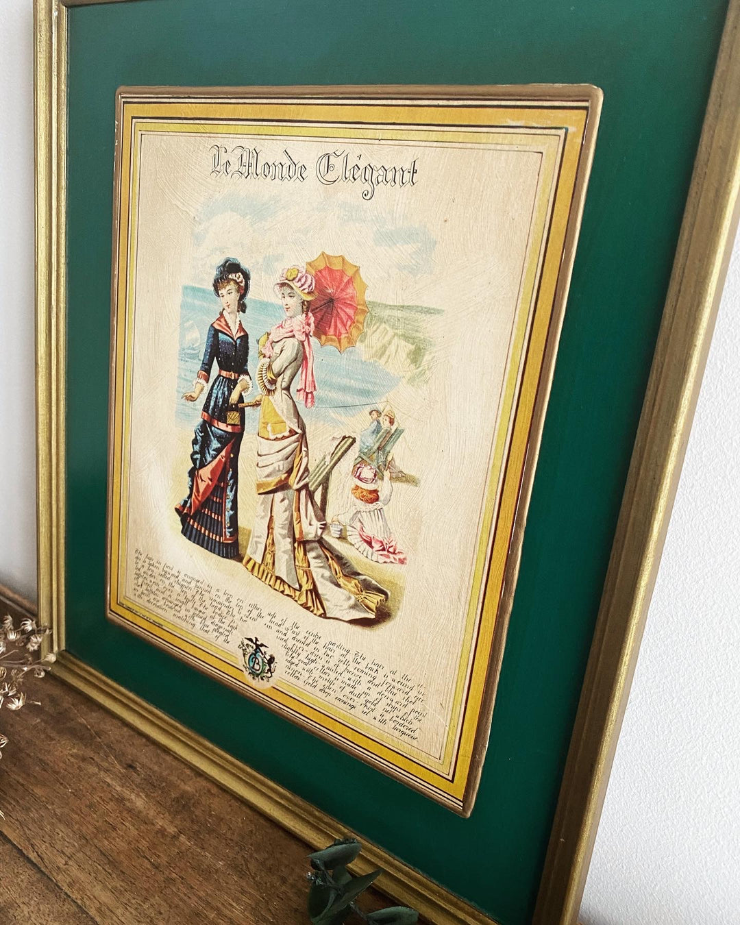 Illustration vintage Le Monde Élégant