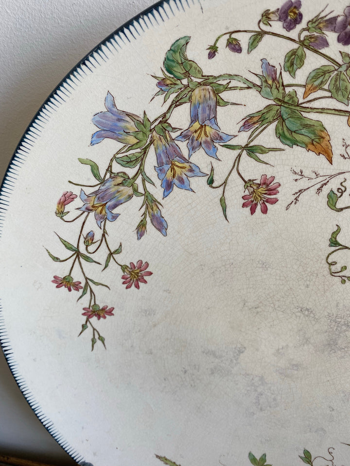 Assiette faïence Longchamp Terre de Fer