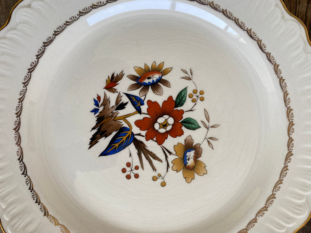 Service complet en porcelaine motifs fleurs 979
