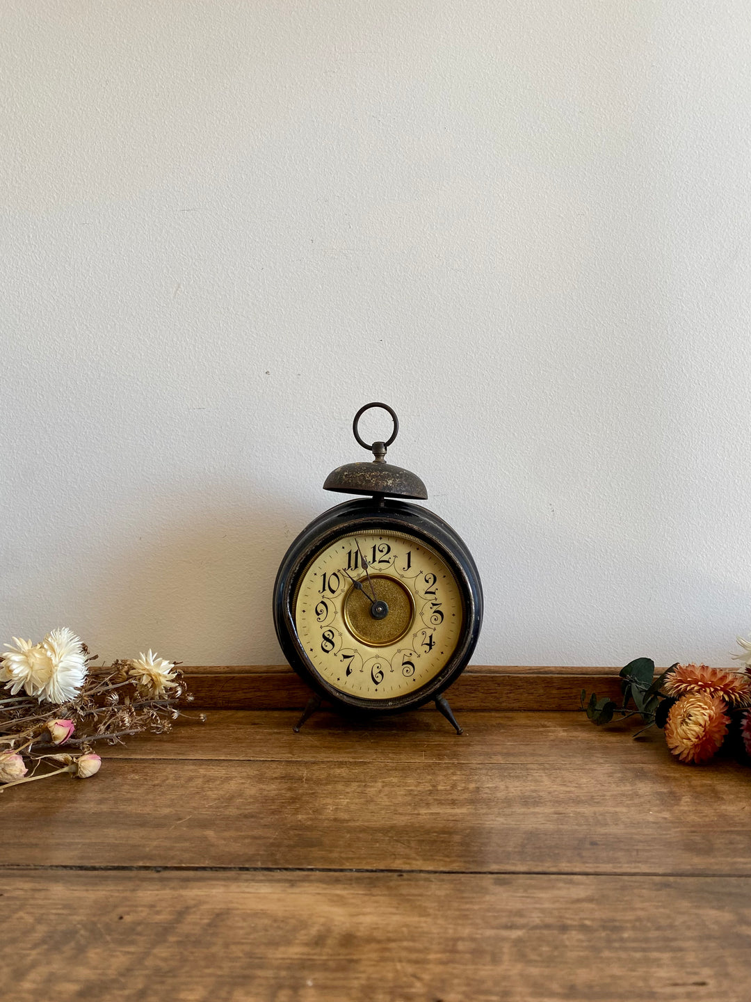 Réveil matin en métal fin XIX
