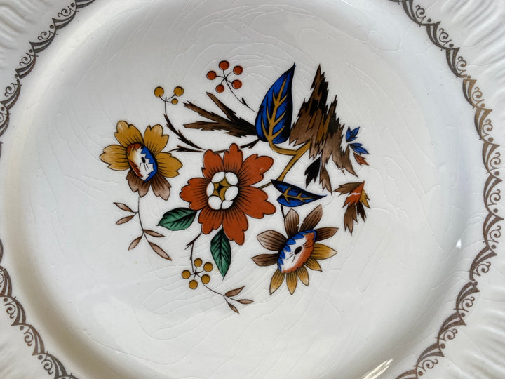 Service complet en porcelaine motifs fleurs 979