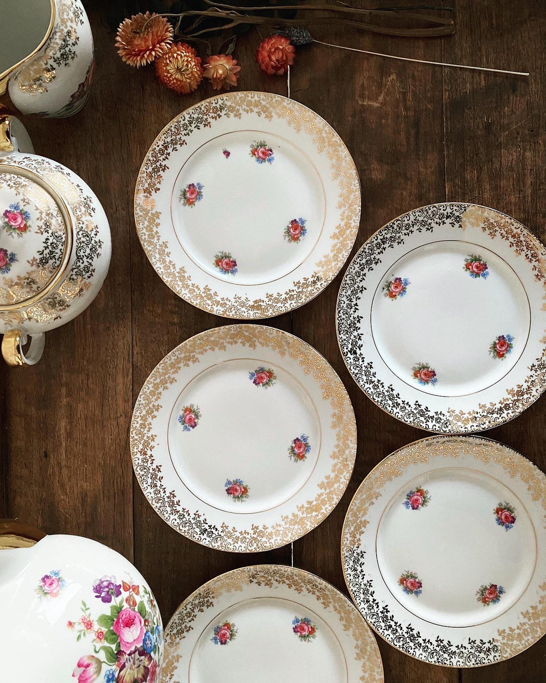 Service à café en porcelaine de Limoges