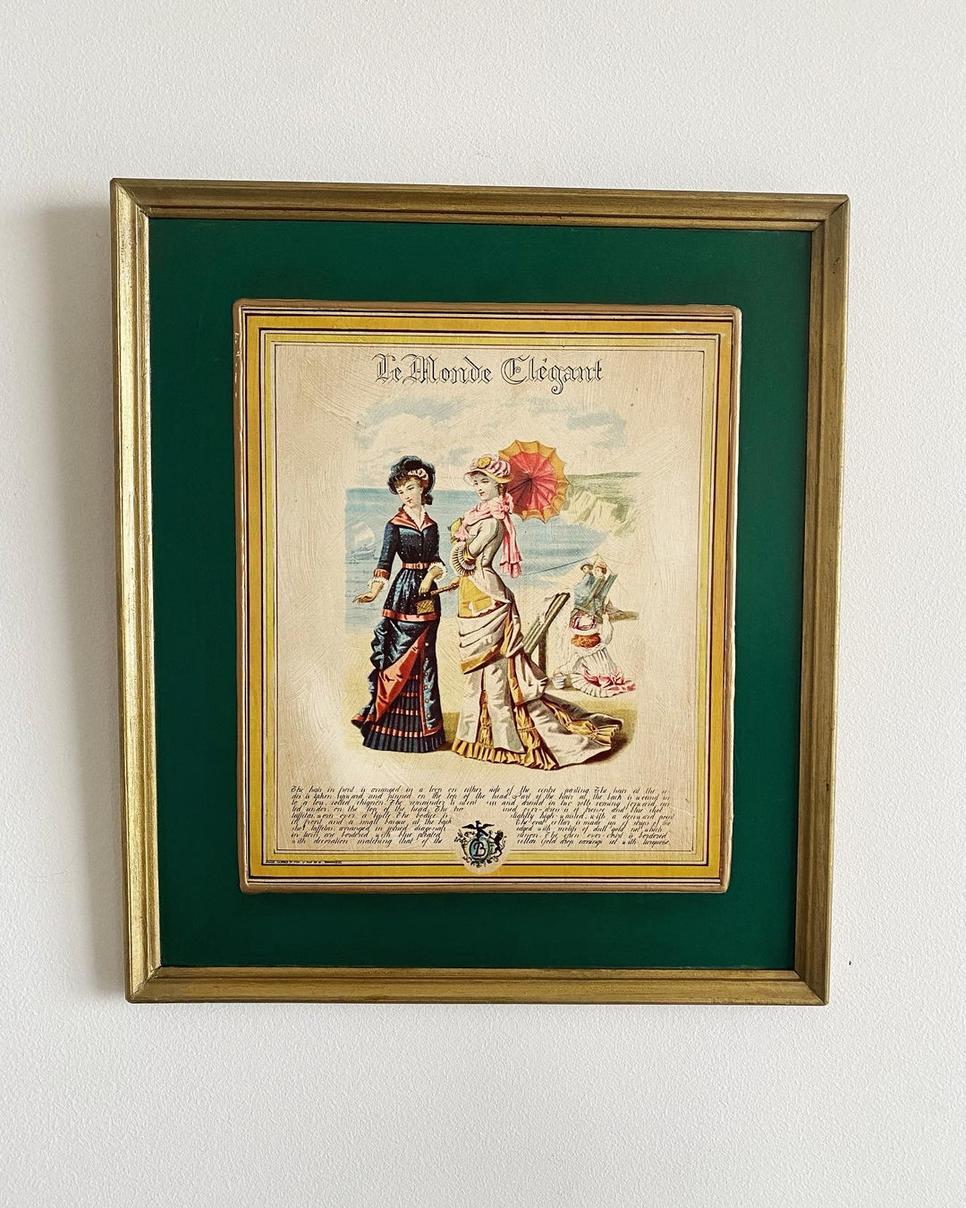 Illustration vintage Le Monde Élégant