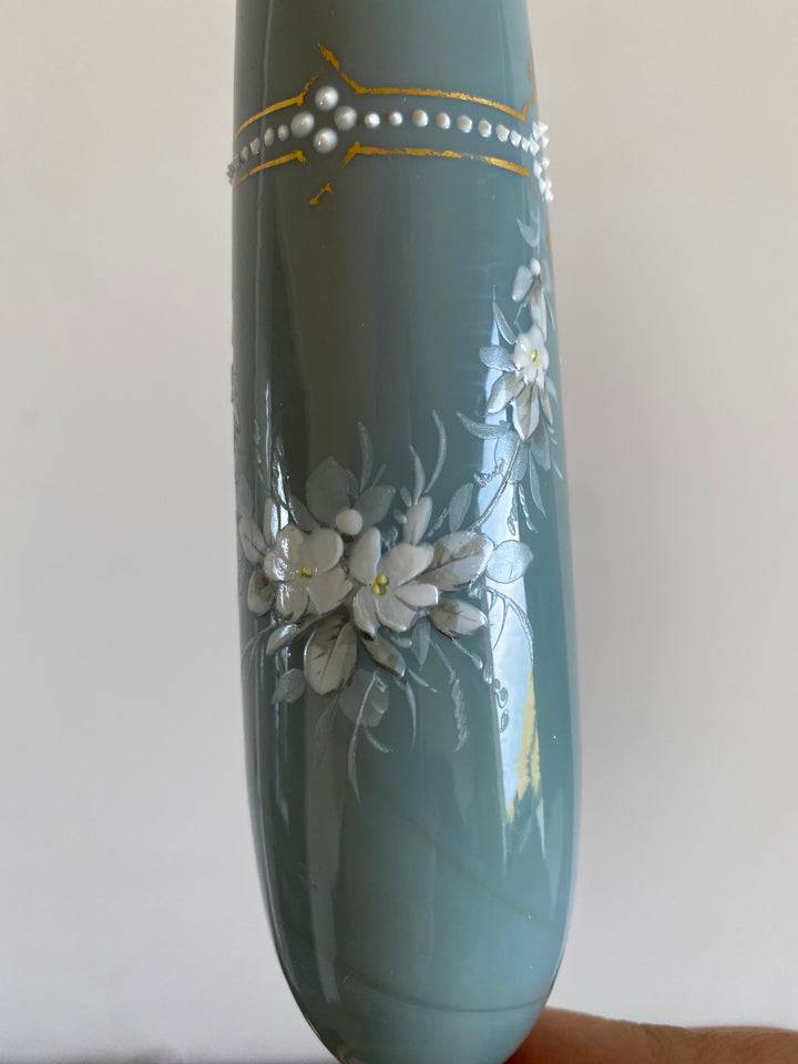 Soliflore gris en porcelaine
