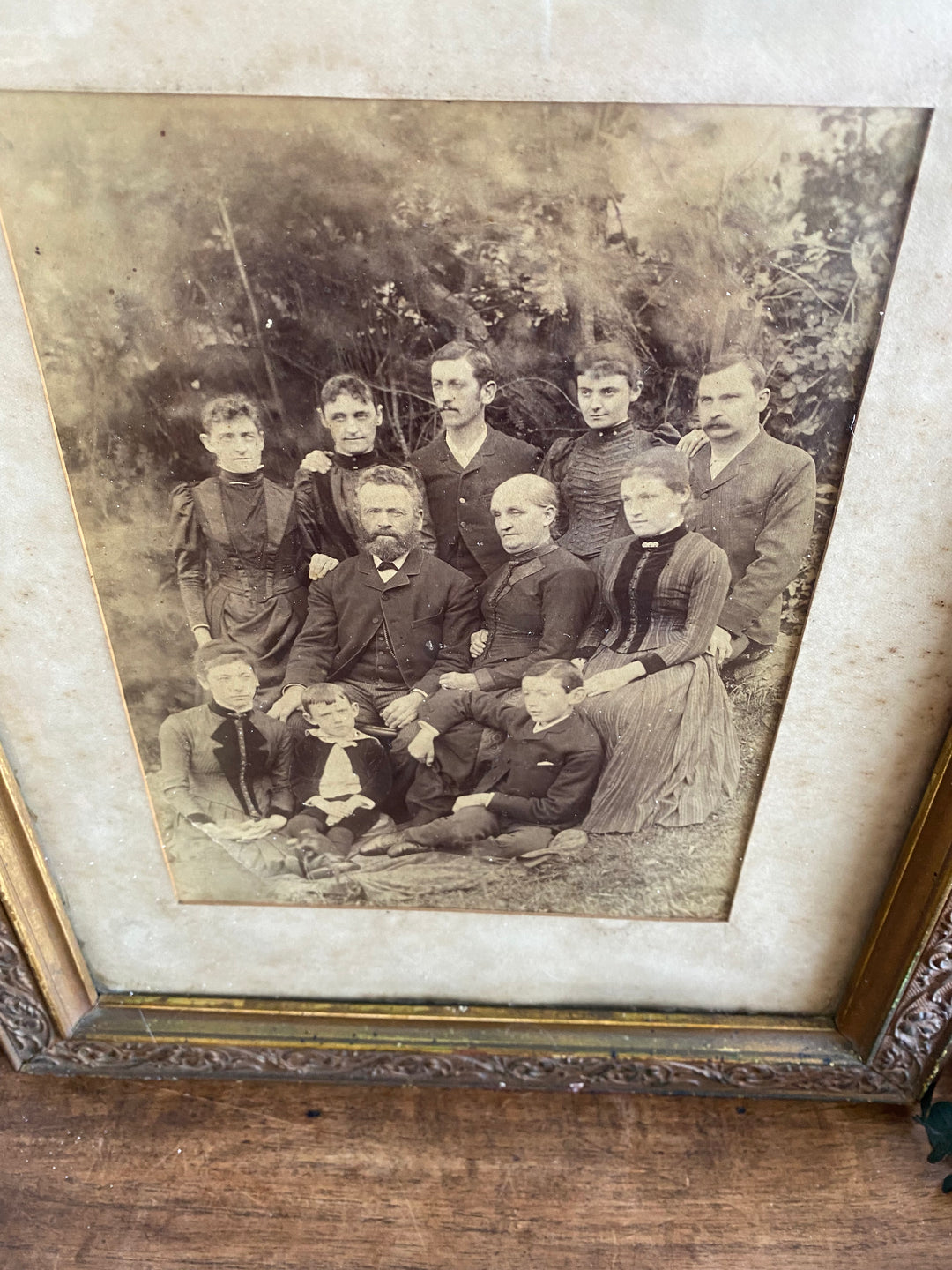 Portrait de famille 1880 encadré