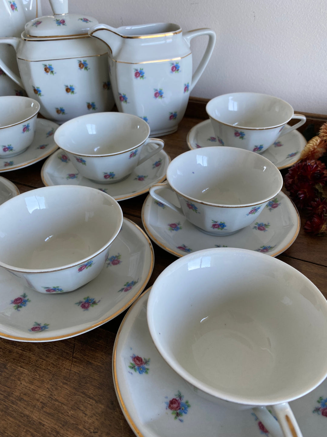 Service à café porcelaine de Limoges années 20
