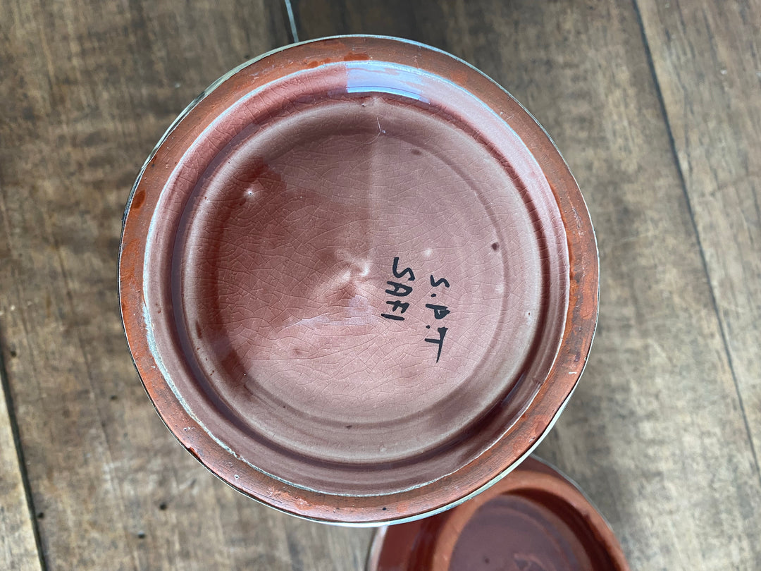 Pot vieux rose en céramique vernissée S.P.T Safi