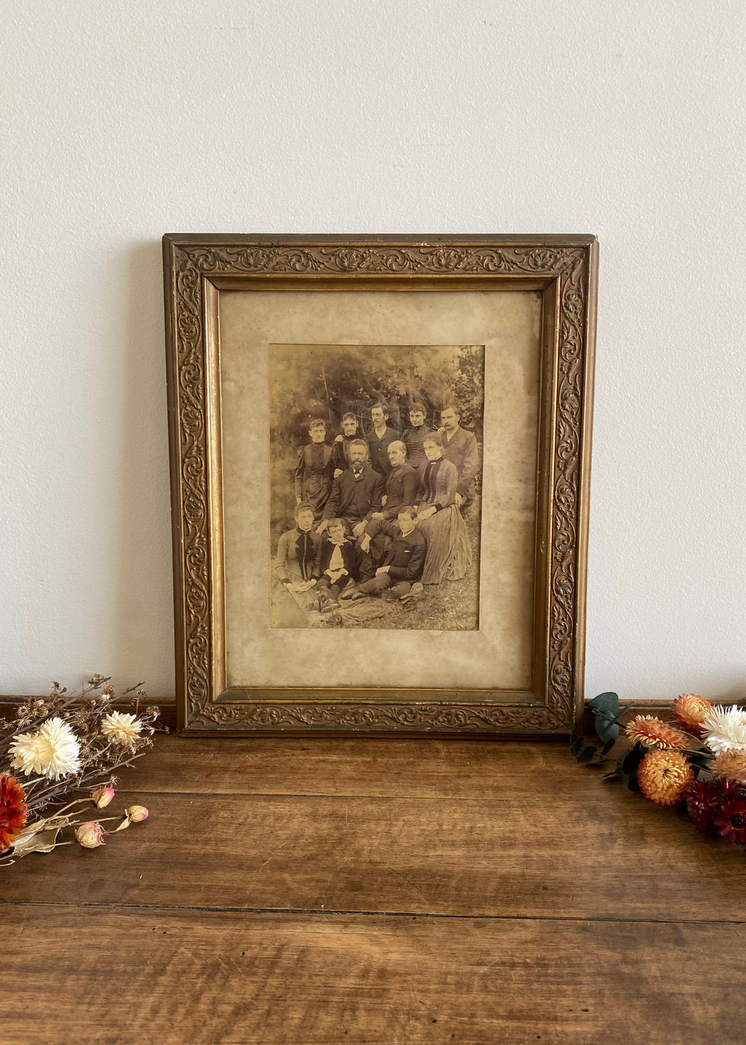 Portrait de famille 1880 encadré