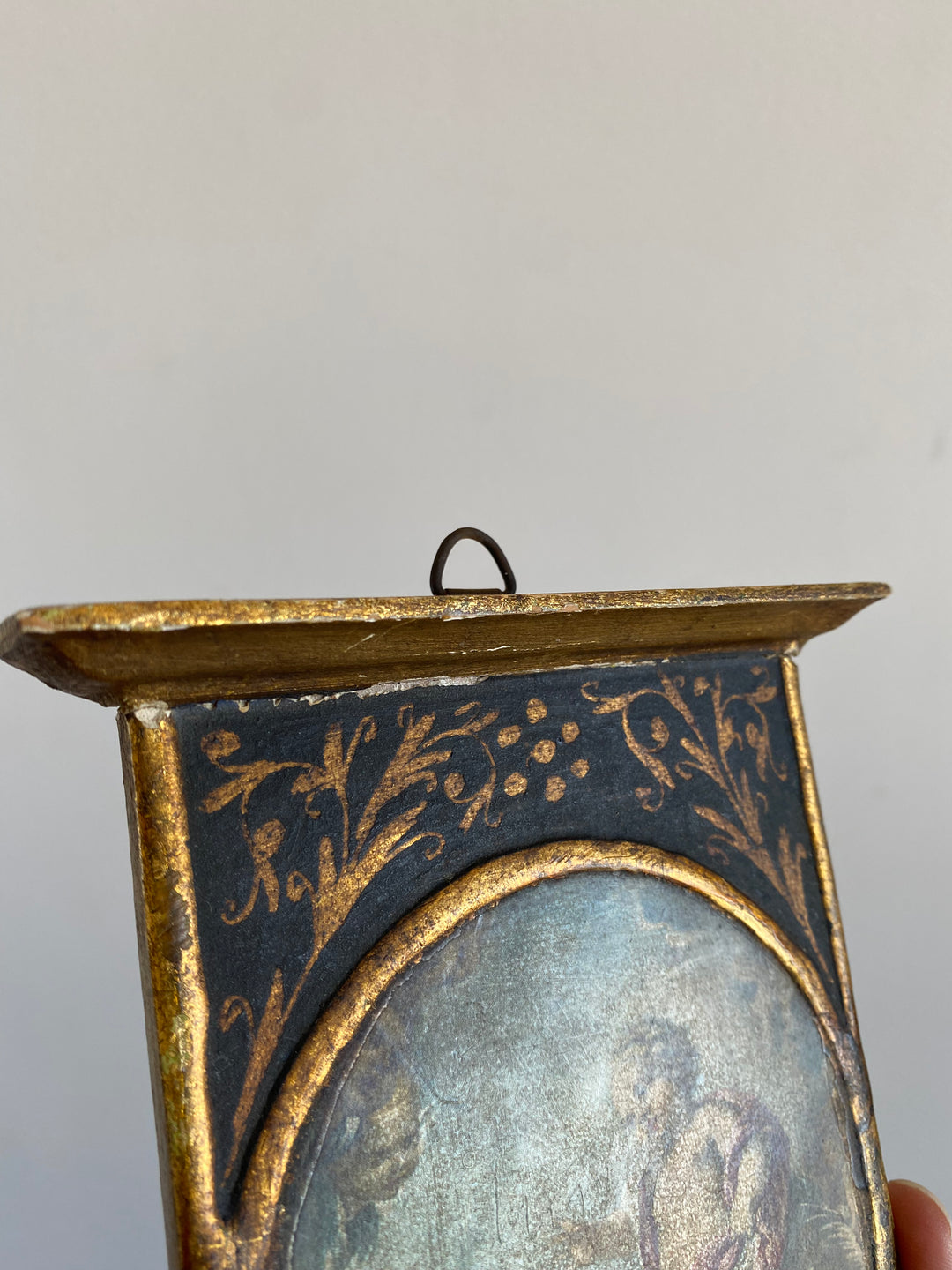Peinture sur bois illustration chérubin