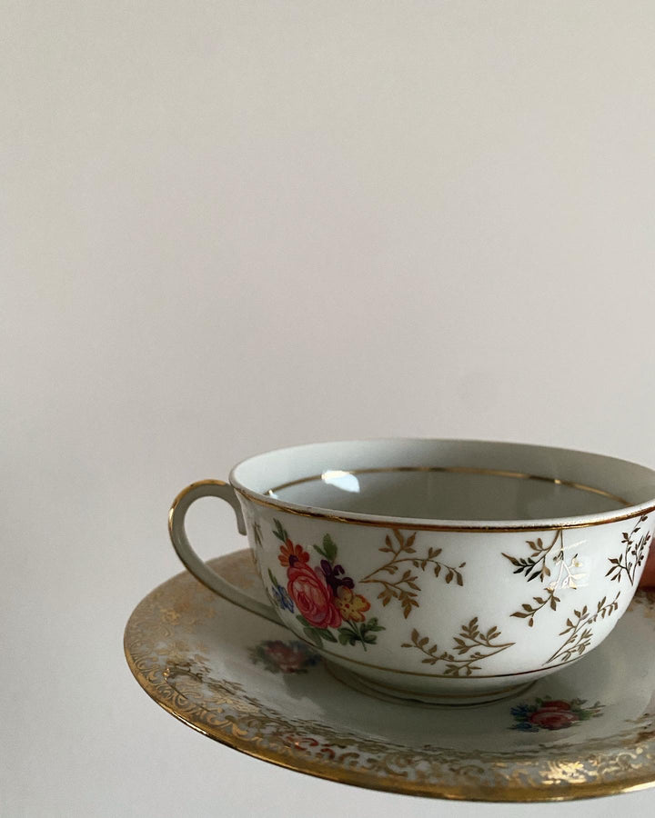 Service à café en porcelaine de Limoges