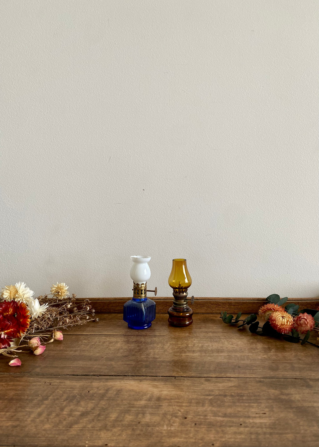Lampes à pétrole miniatures