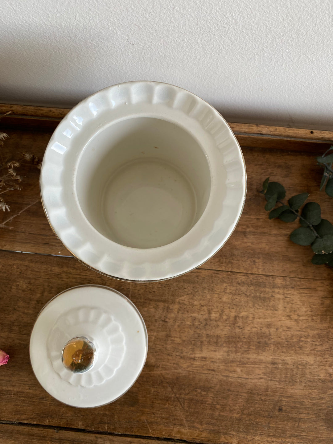 Pot à couvercle Digoin et Sarreguemines Valençay
