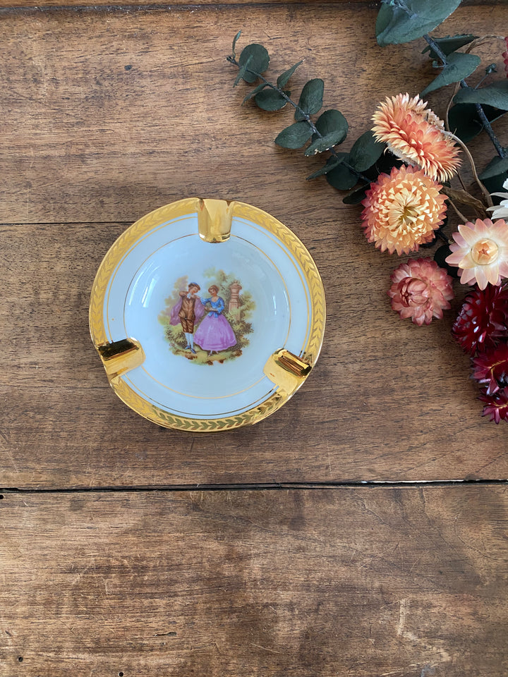 Cendrier en porcelaine Limoges