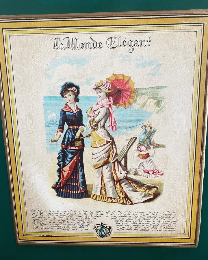 Illustration vintage Le Monde Élégant