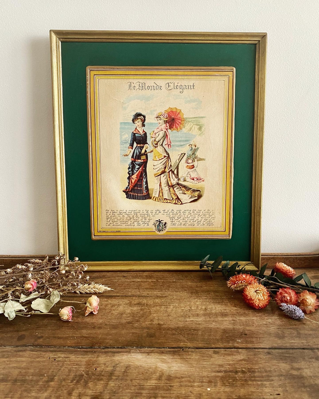 Illustration vintage Le Monde Élégant