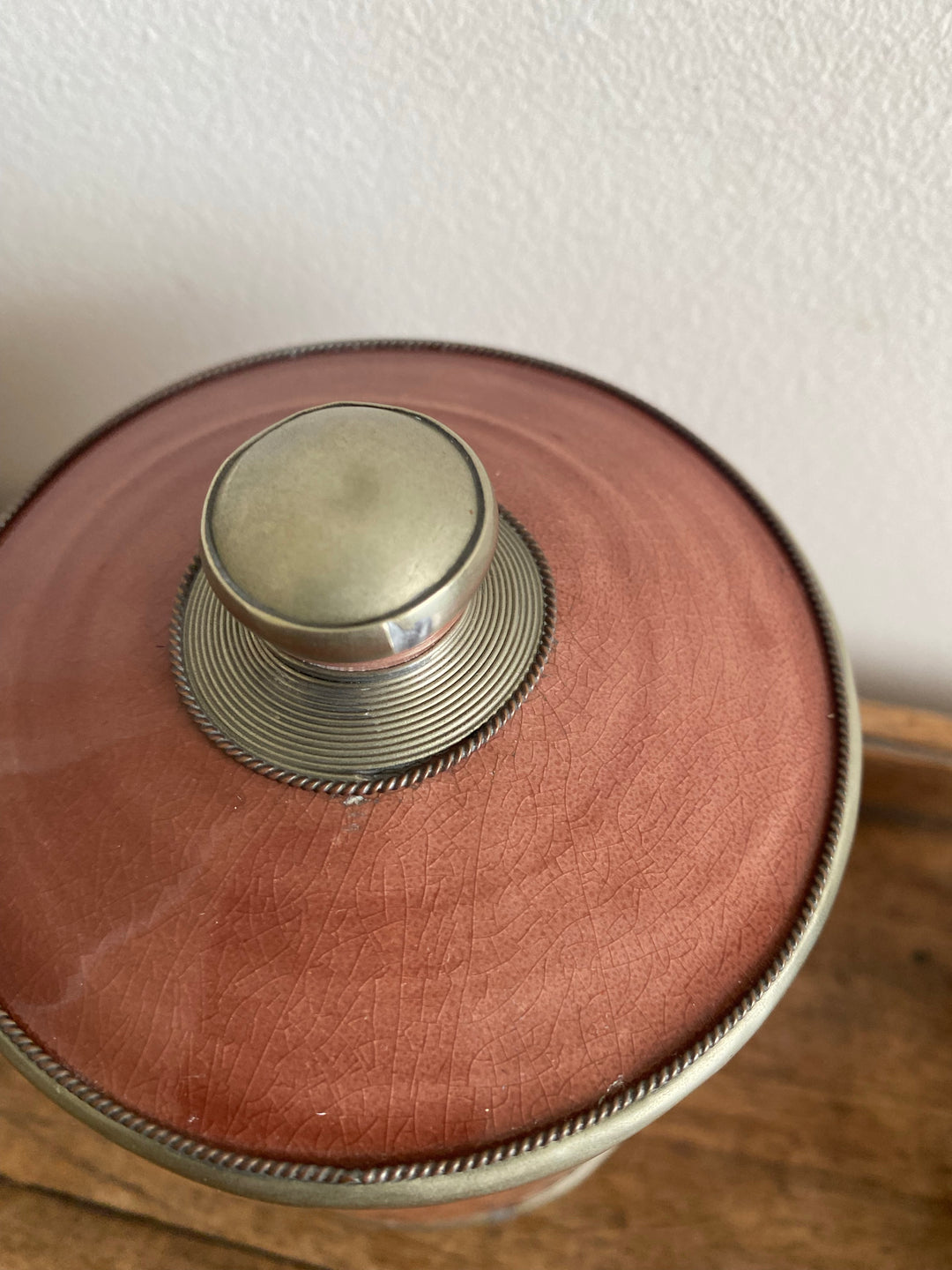 Pot vieux rose en céramique vernissée S.P.T Safi