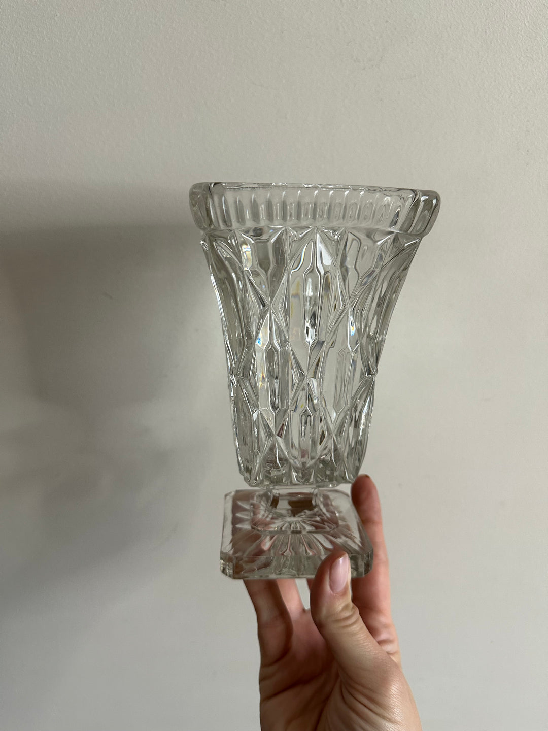 Vase en cristal de Bohème style Medicis