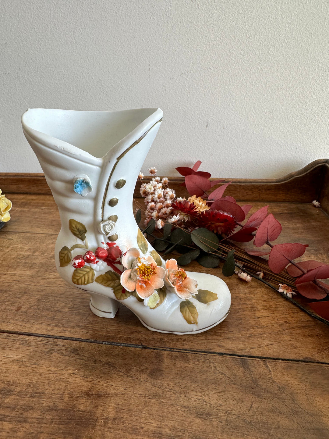 Figurines bottes en porcelaine Capodimonte