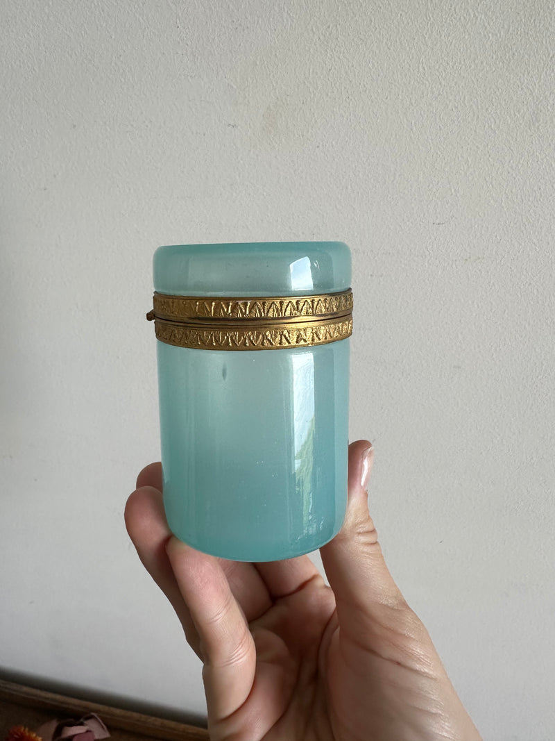 Pot en opaline  bleue de Murano