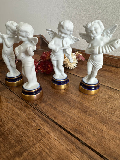 Angelots en biscuit et porcelaine de Limoges