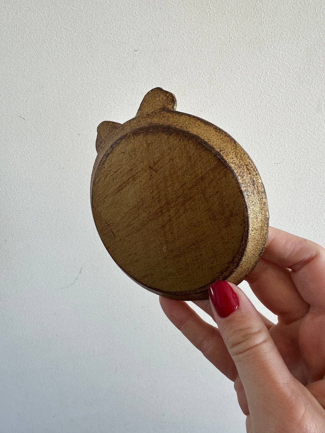 Sous verres en bois peints avec ornement petits noeuds