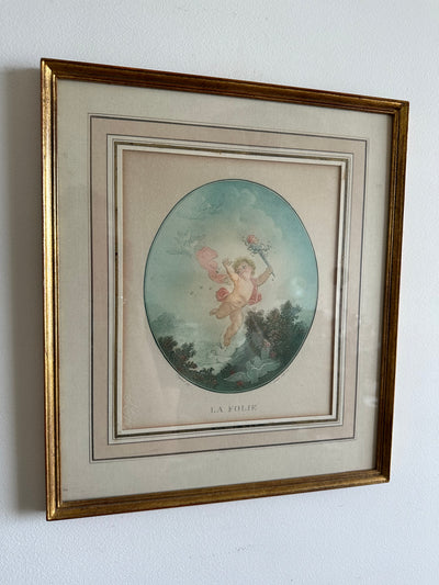 Gravures encadrées selon Fragonard