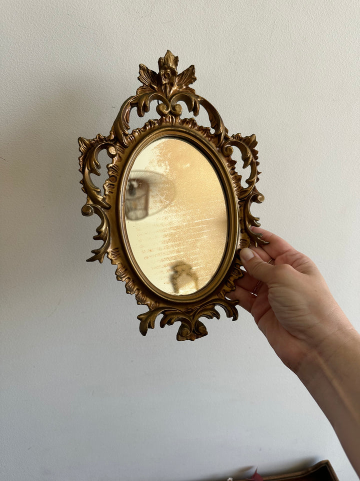 Miroir fantaisie doré style rococo