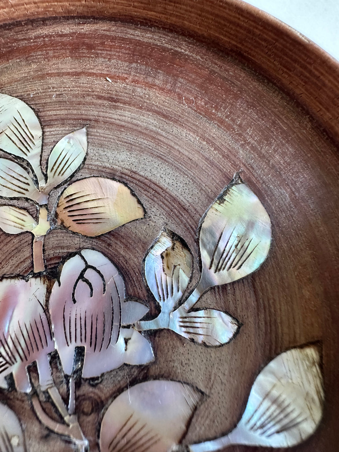 Sous-verres en bois et nacre