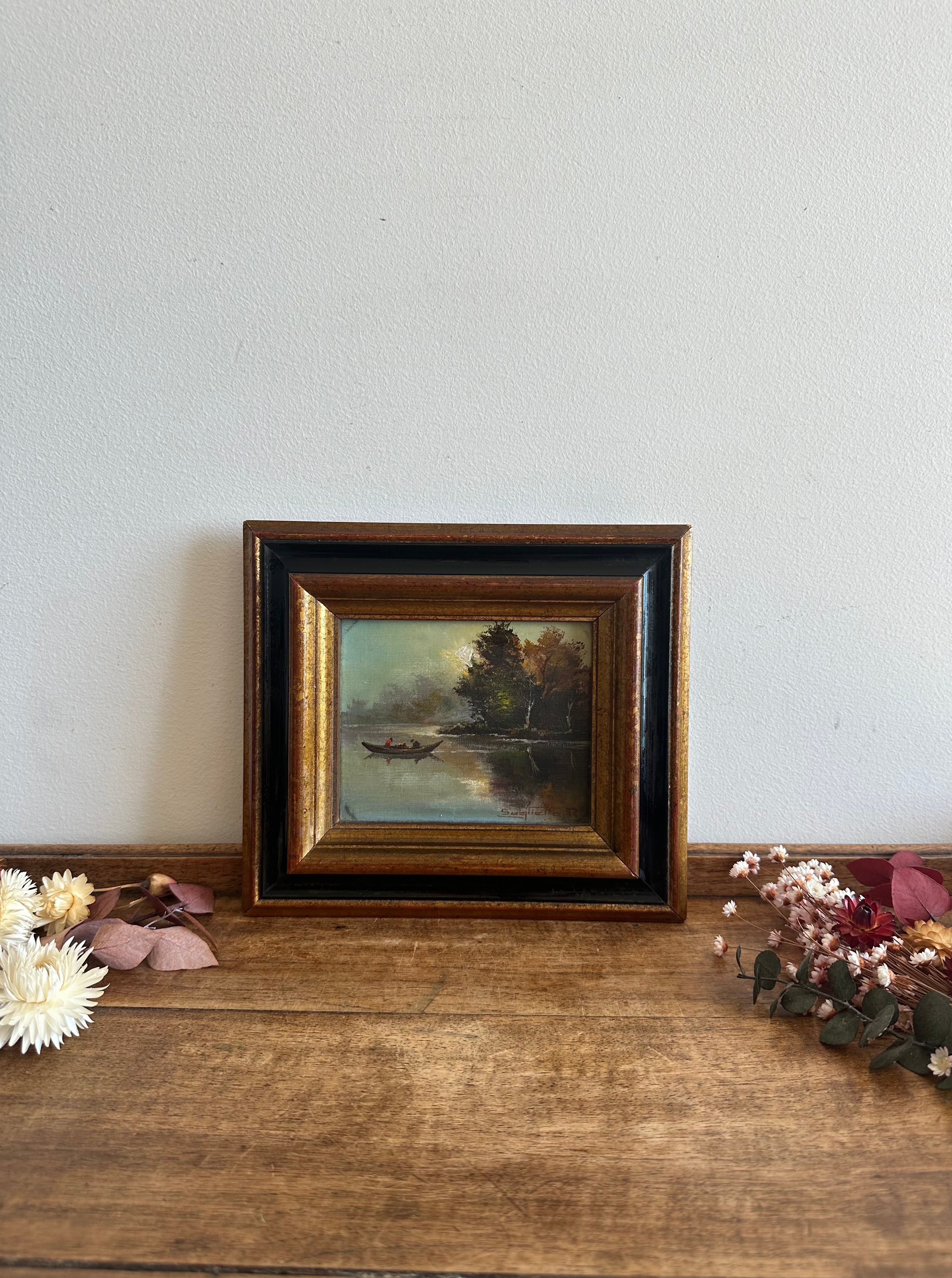Vieux Leurre Publicitaire Creek Chub - Style Art Populaire, Signé - Vintage USA