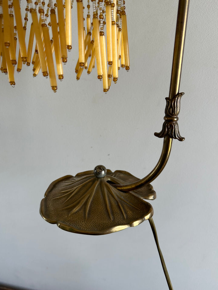 Lampe de chevet style Art Nouveau Charleston pied nénuphar