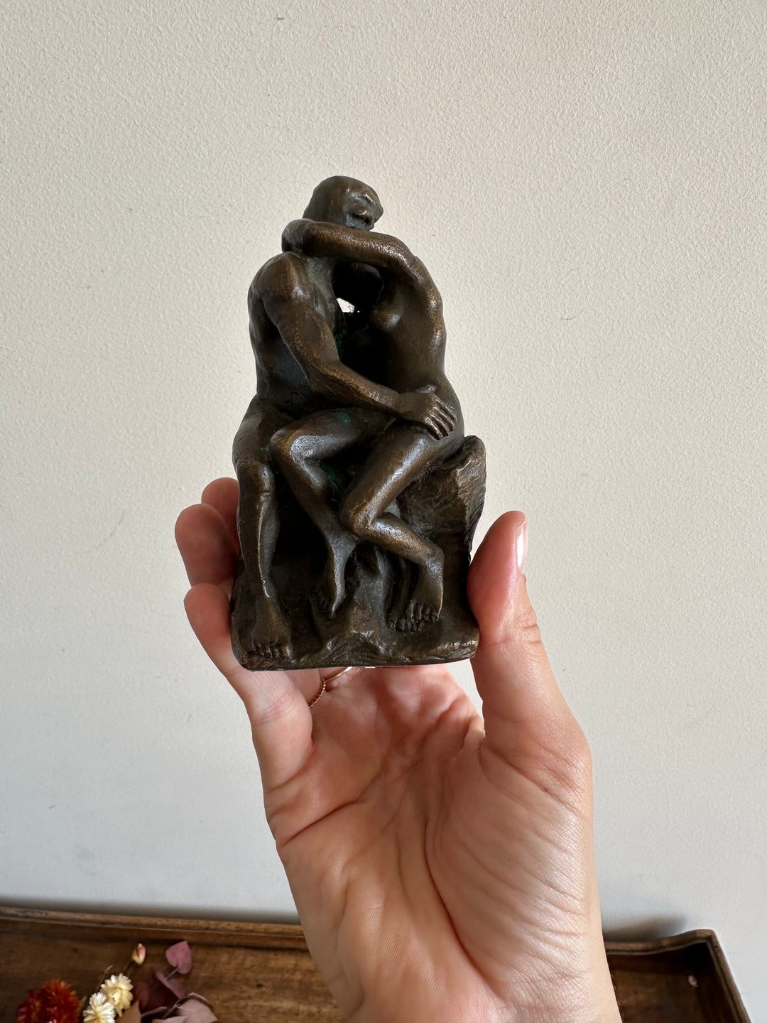 Statue en bronze le baiser de Rodin