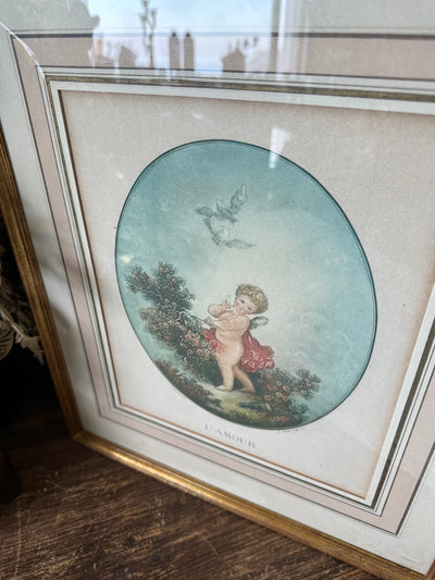 Gravures encadrées selon Fragonard