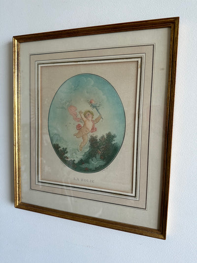 Gravures encadrées selon Fragonard