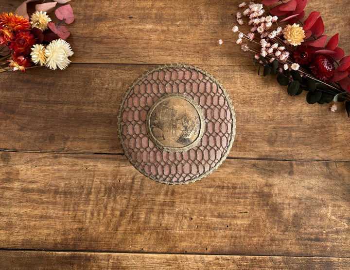 Bonbonnière en tissu XIX ème