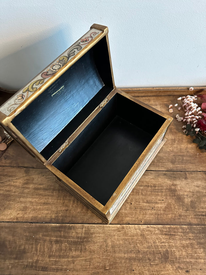 Coffret en bois décorations Péruviennes