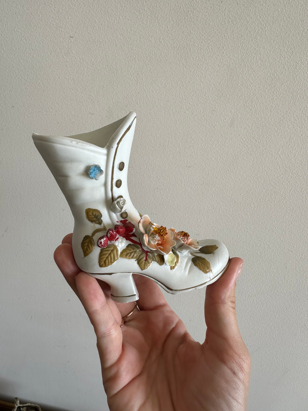 Figurines bottes en porcelaine Capodimonte